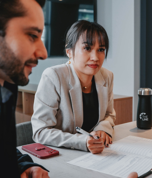 Woman in a meeting