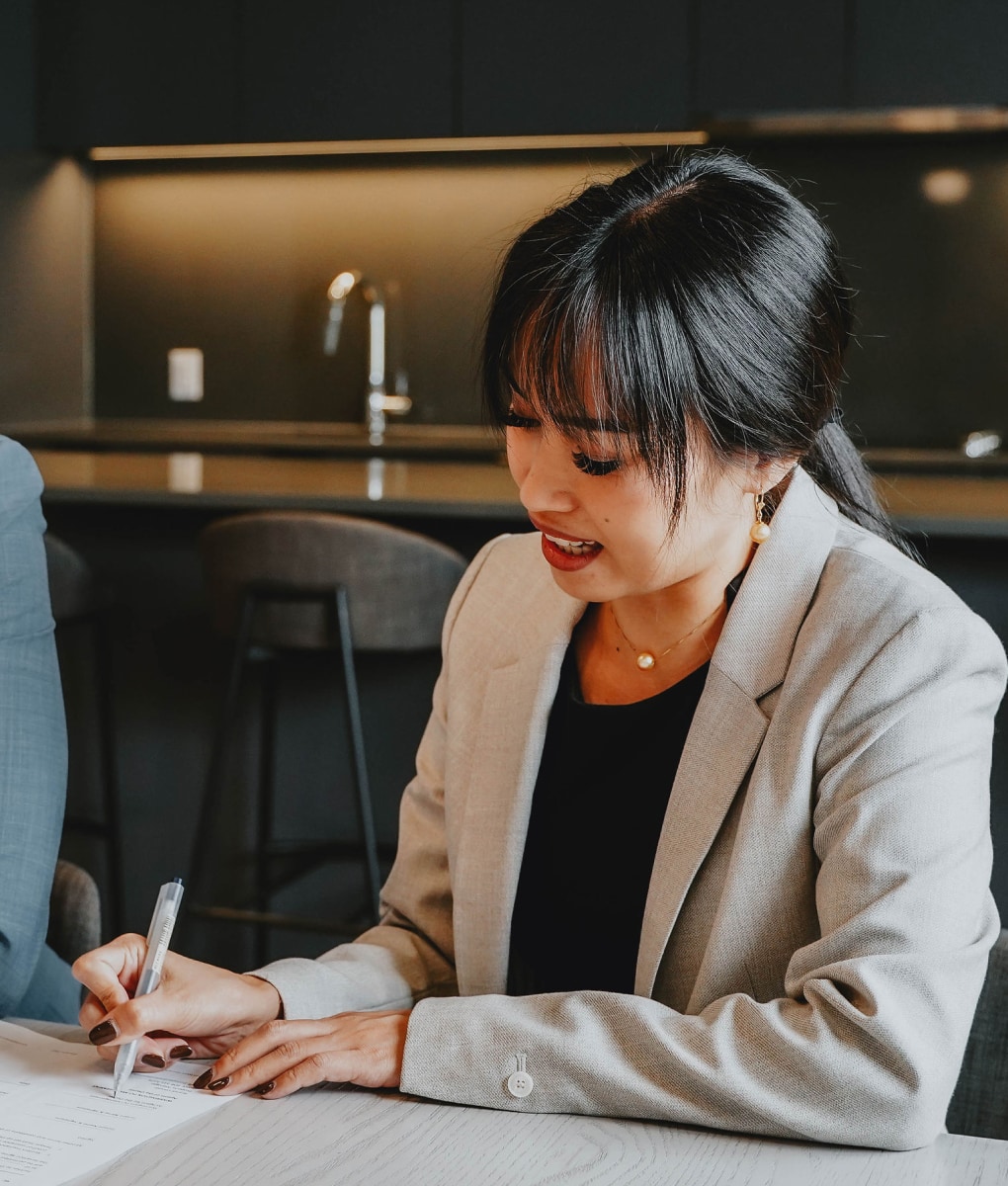 Woman at desk